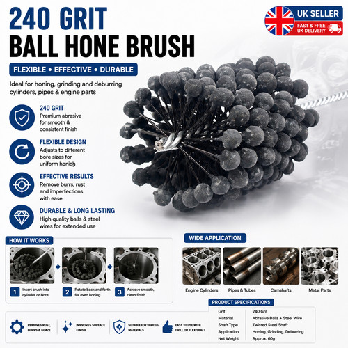 240grit cylinder hone ball - 240grit,